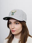 Бейсболка MITCHELL NESS арт. HHSS3273-MBUYYPPPGYHT Milwaukee Bucks NBA (светло-серый)